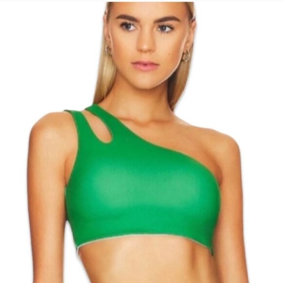 Camila Coelho Belmira Sports Bra in Green NWT/NWOT - Picture 5 of 7